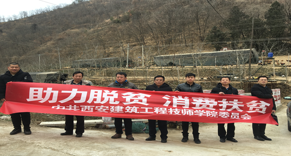 西安建筑工程技师学院党委一行5人赴丹凤县武关镇阳阴村“以购代捐” 助力脱贫、消费扶贫(图3)