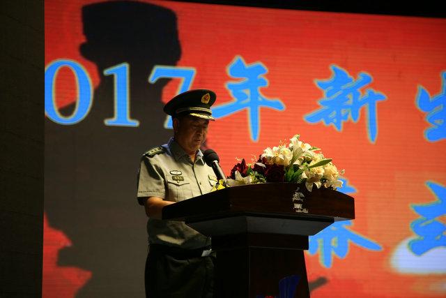 2017新生军训团开营仪式在我院学生活动中心成功举办(图5)
